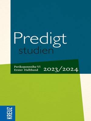 cover image of Predigtstudien 2023/2024--1. Halbband
